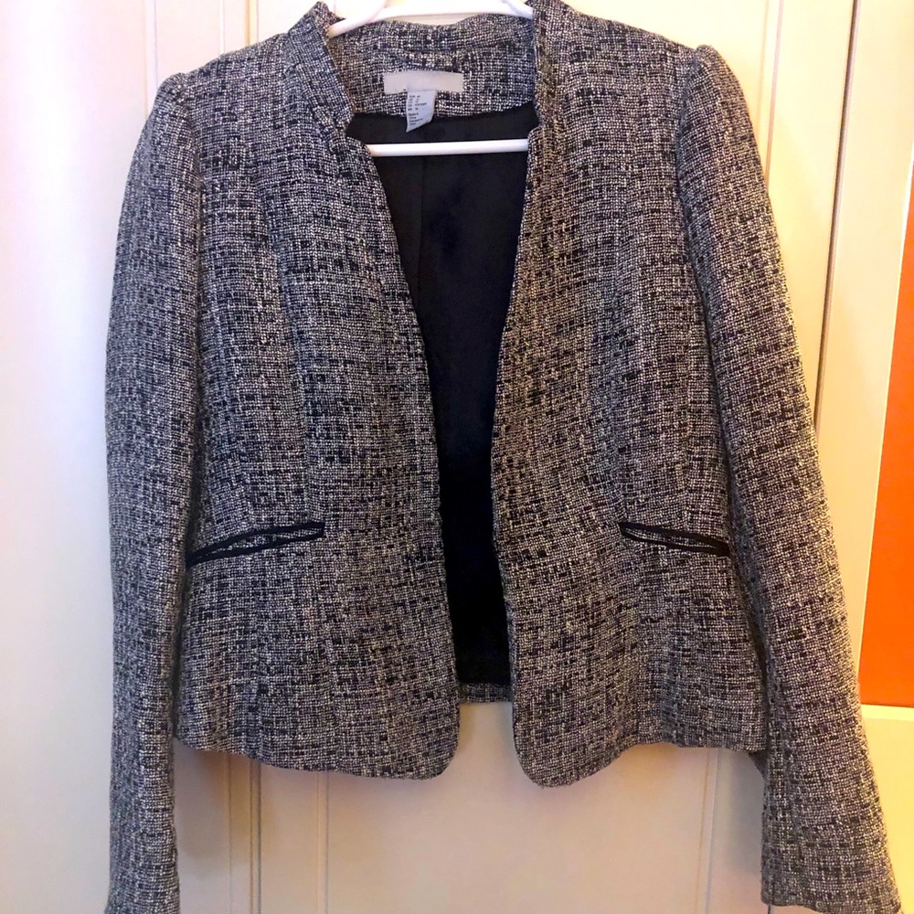 H&M Grey & Black Blazer